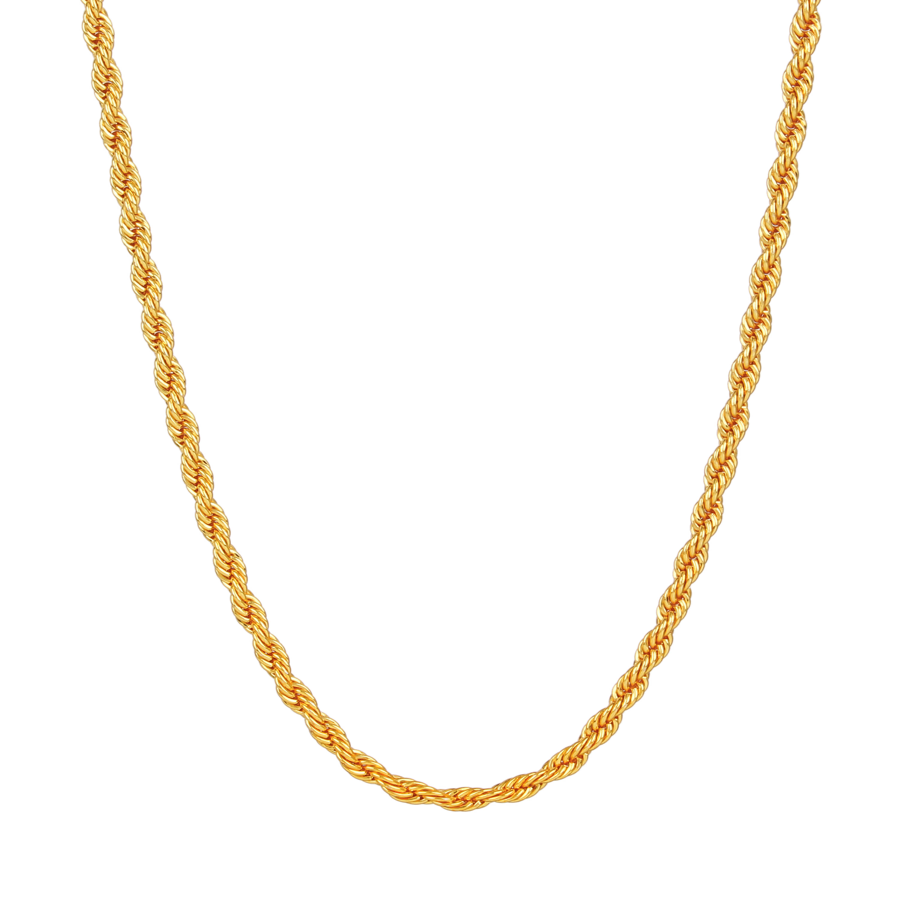 FASHION FRILL Gold Plated Chain ( Set of 1 )