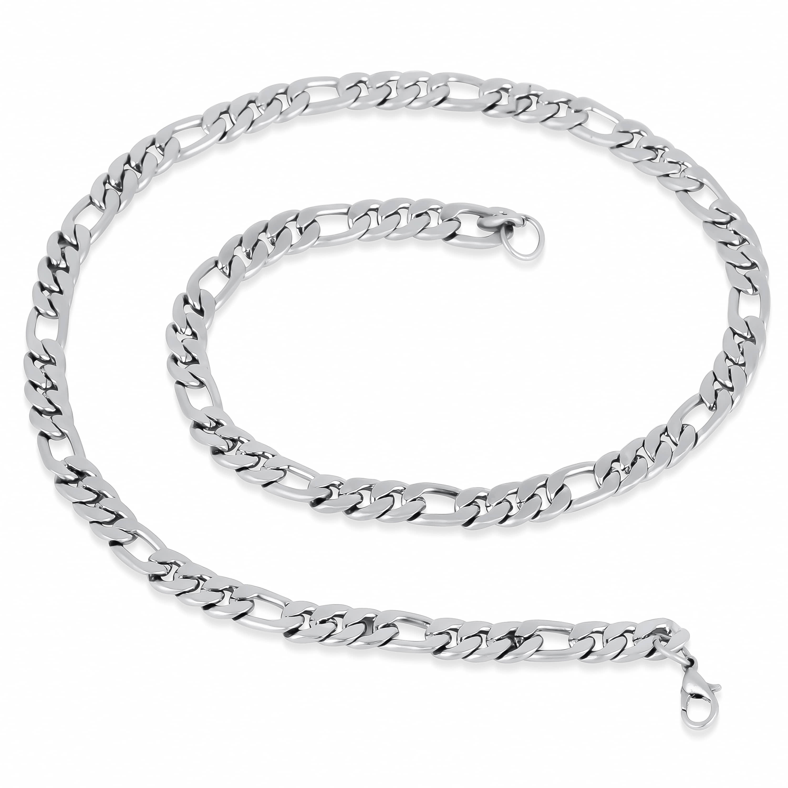 FASHION FRILL Silver Plated Chain ( Set of 1 )