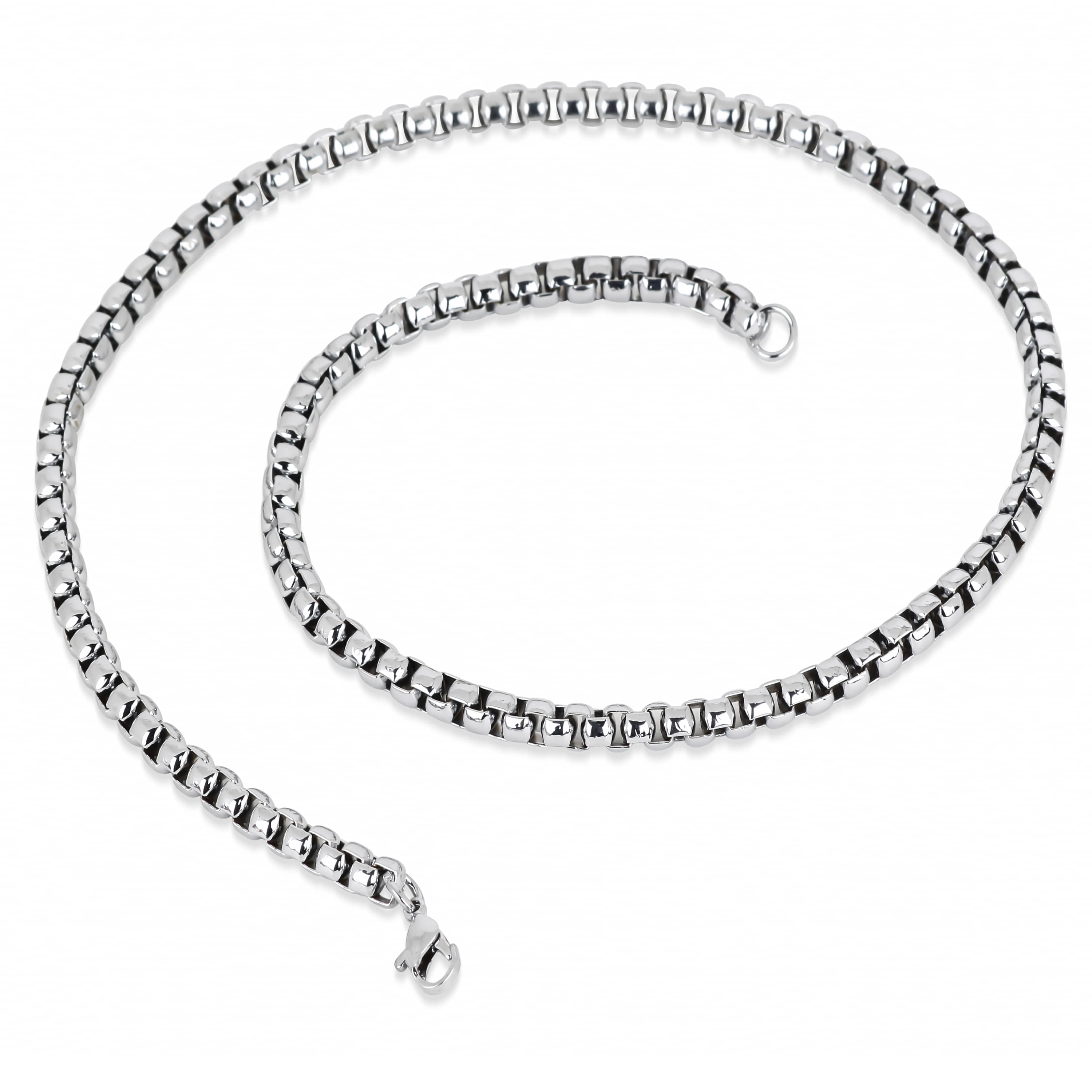 FASHION FRILL Silver Plated Chain ( Set of 1 )