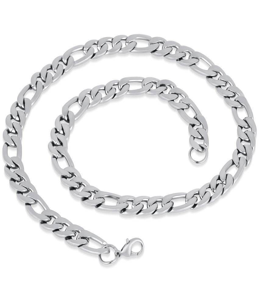     			FASHION FRILL Silver Plated Chain ( Set of 1 )
