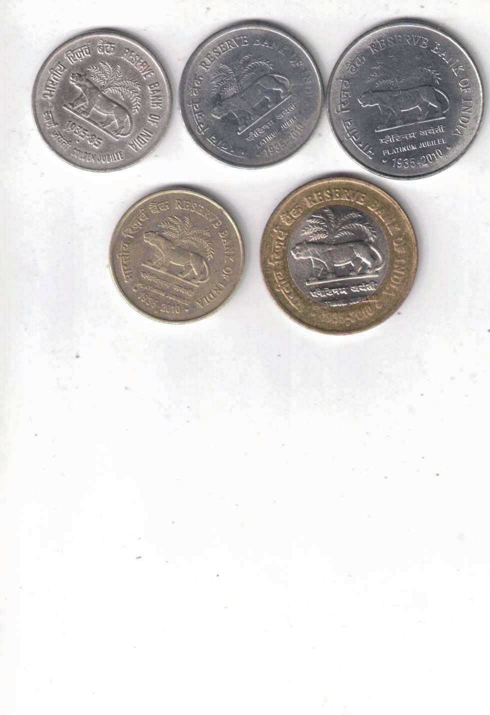 Hobby - COLLECTION 5 Numismatic Coins     			Hobby - COLLECTION 5 Numismatic Coins