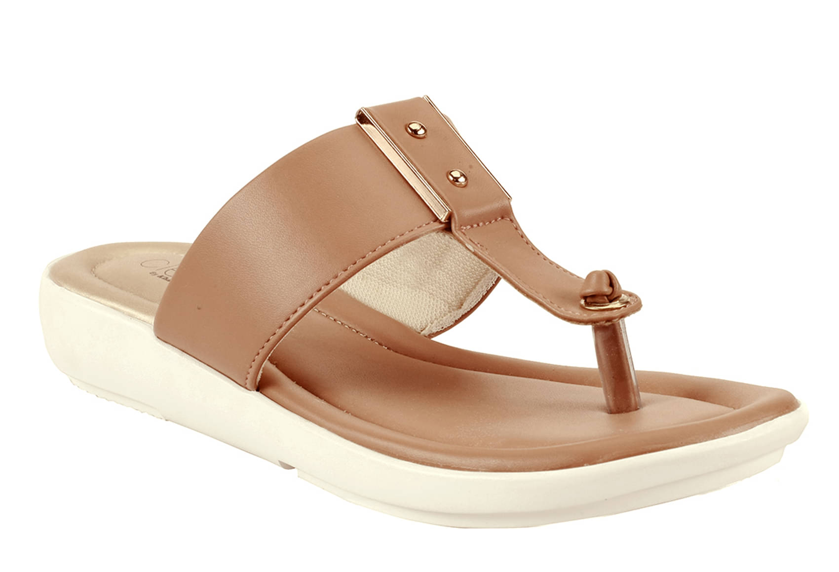     			KHADIM - Brown Women's Flats