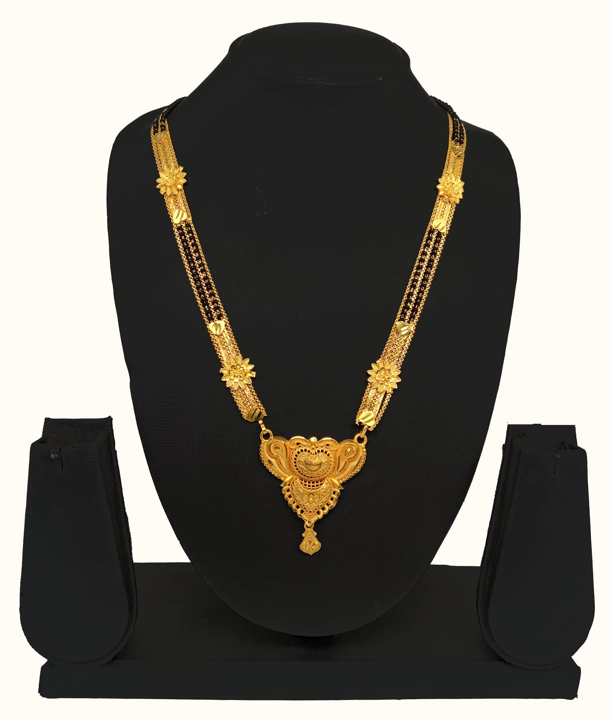 SHANKH-KRIVA - Gold Mangalsutra ( Pack of 1 )