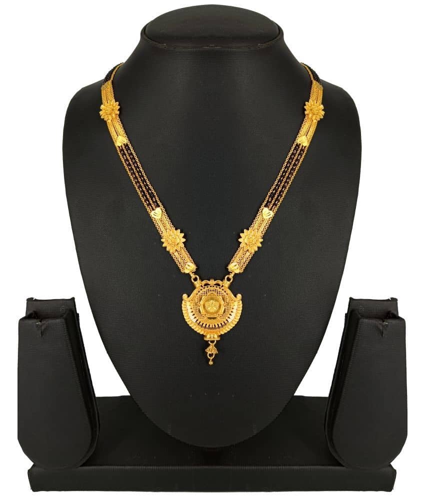 SHANKH-KRIVA - Gold Mangalsutra ( Pack of 1 )