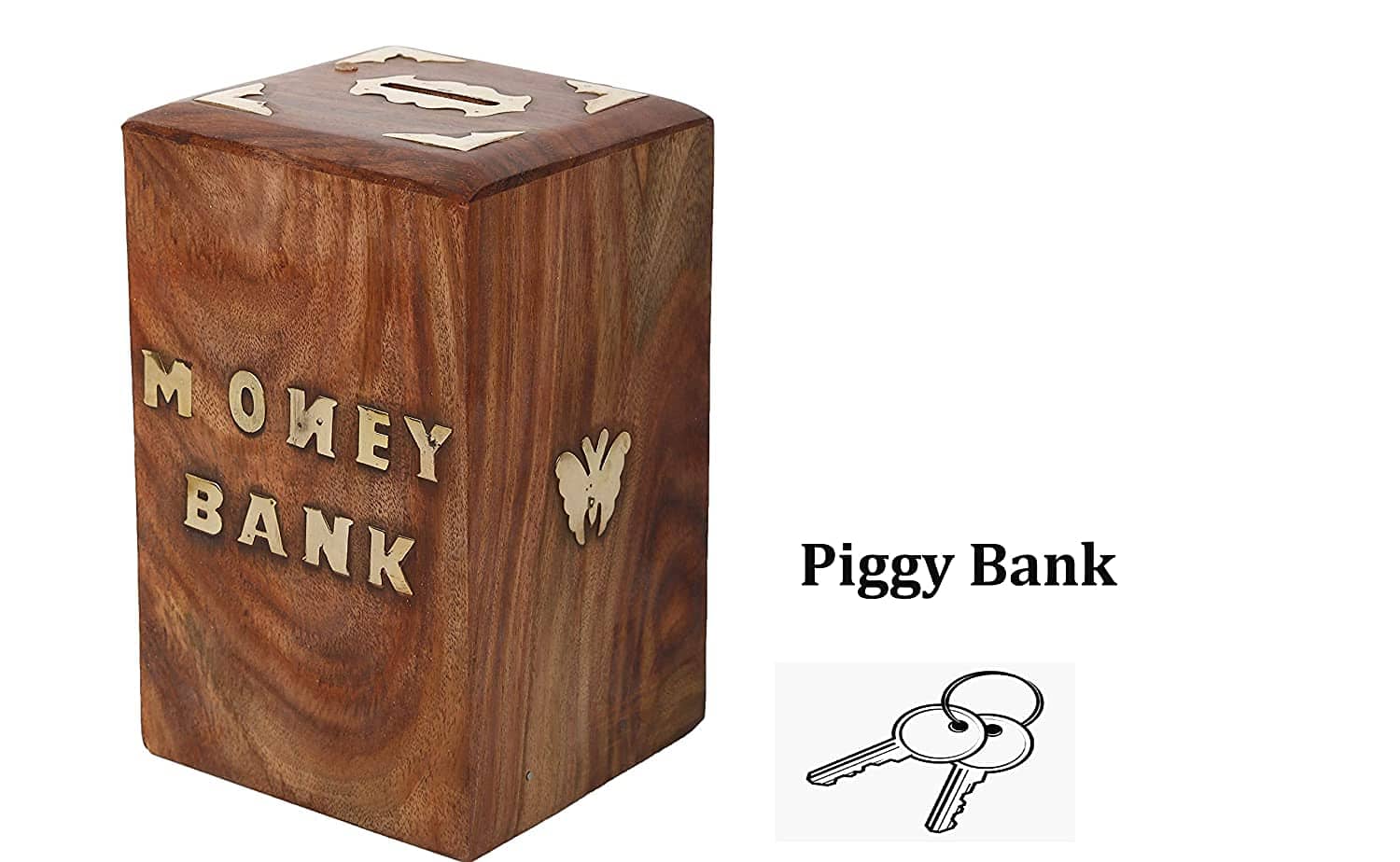 SWH Wood Piggy Bank - Pack of 1