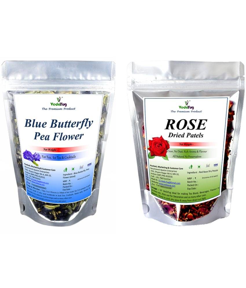 VY VedaYug Rose Tea Loose Leaf 70 gm Pack of 2 VY VedaYug Rose Tea Loose Leaf 70 gm Pack of 2