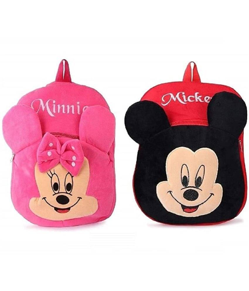 AURAPURO Toddler Plush Combo of Minnie and Mickey Bag for Cute Kids AURAPURO Toddler Plush Combo of Minnie and Mickey Bag for Cute Kids