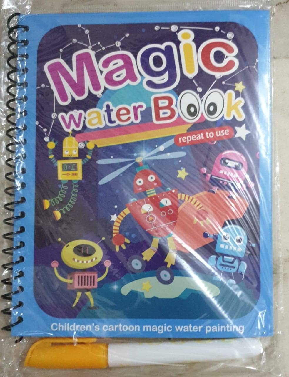 Childrens Cartoon Magic Water Painting Books - Water Magic Books - Set of 2 Books