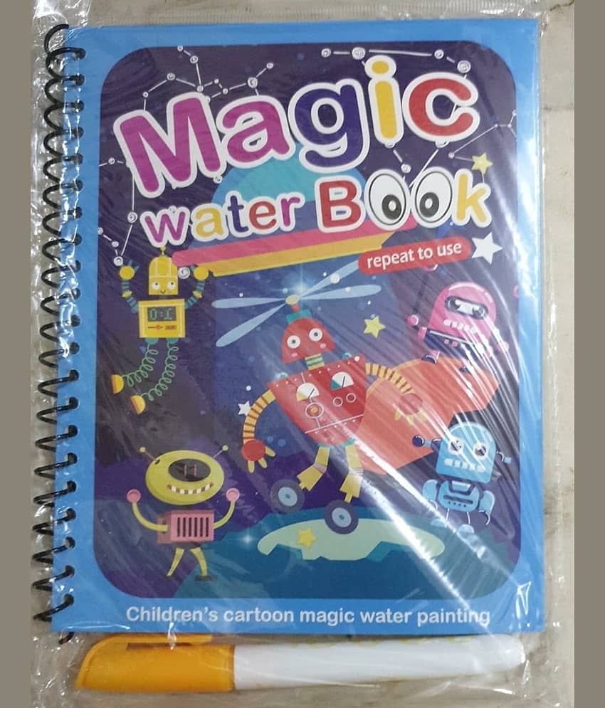 Childrens Cartoon Magic Water Painting Books - Water Magic Books - Set of 2 Books - Stationery | Buy online on ZillyBuy