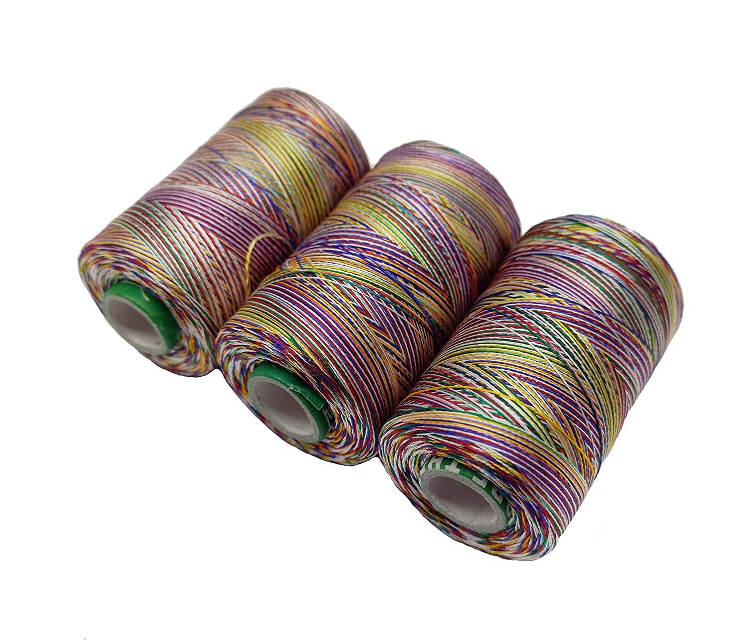    			PRANSUNITA Silk ( Resham ) Twisted Hand & Machine Embroidery Shiny Thread for Jewelry Designing, Embroidery, Art & Craft, Tassel Making, Fast Color, Pack of 3 Spool x 300 MTS Each, (Multi 1335)