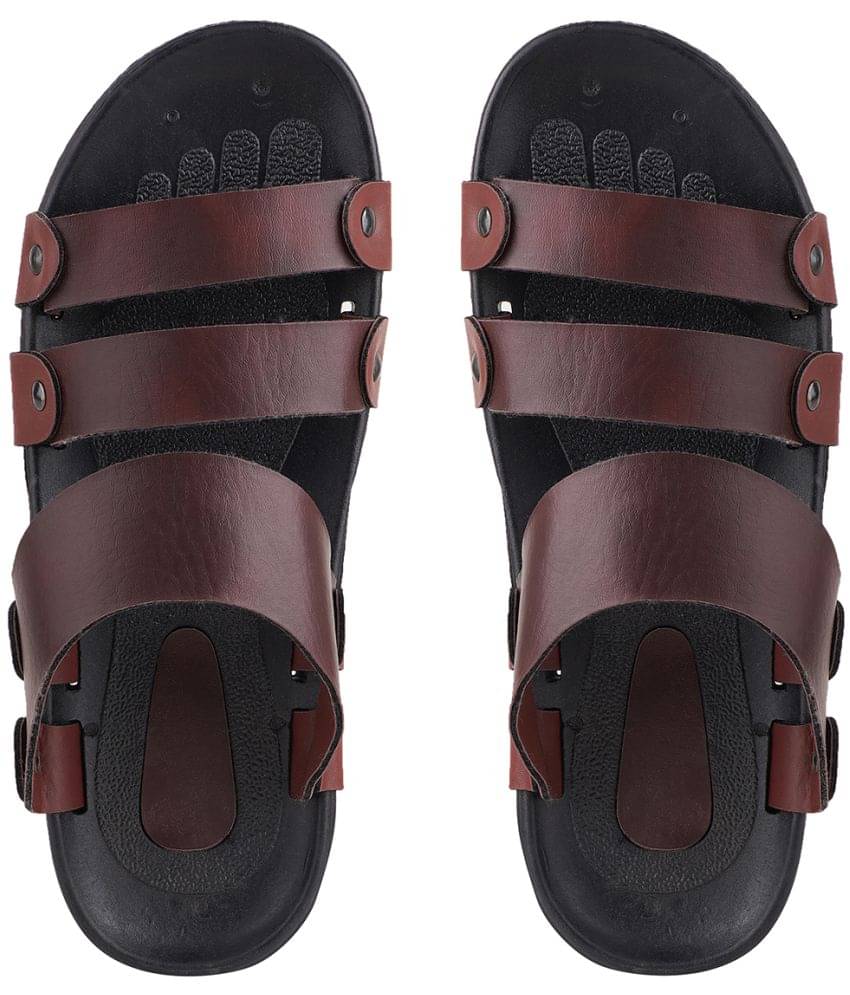     			Secritas - Brown Men's Slide Flip Flop