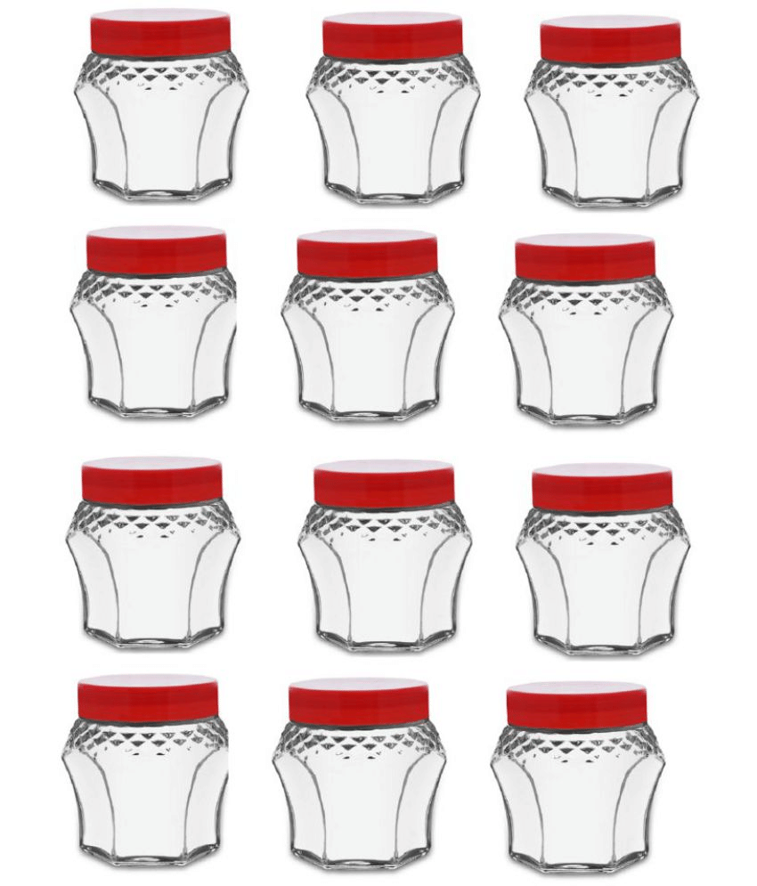     			CROCO JAR - Red Glass Spice Container ( More Than 10 )