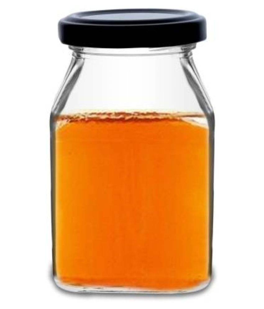     			CROCO JAR - Transparent Glass Spice Container ( Pack of 6 )
