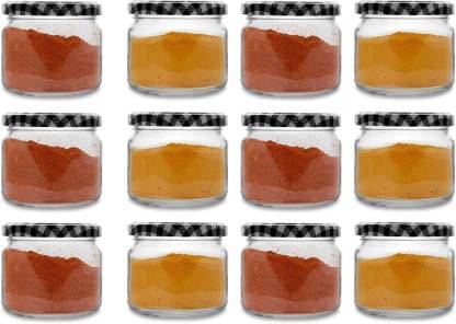     			CROCO JAR - Transparent Glass Spice Container ( More Than 10 )