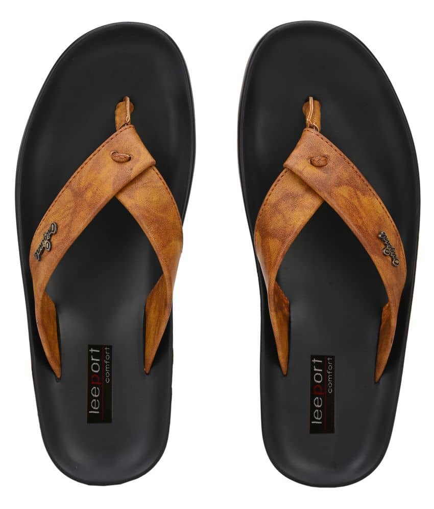 Leeport - Beige  Synthetic Thong Flip Flop
