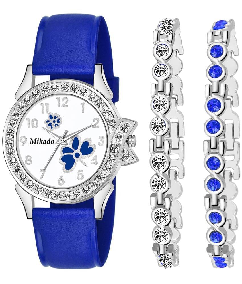     			Mikado - Blue Silicon Analog Womens Watch
