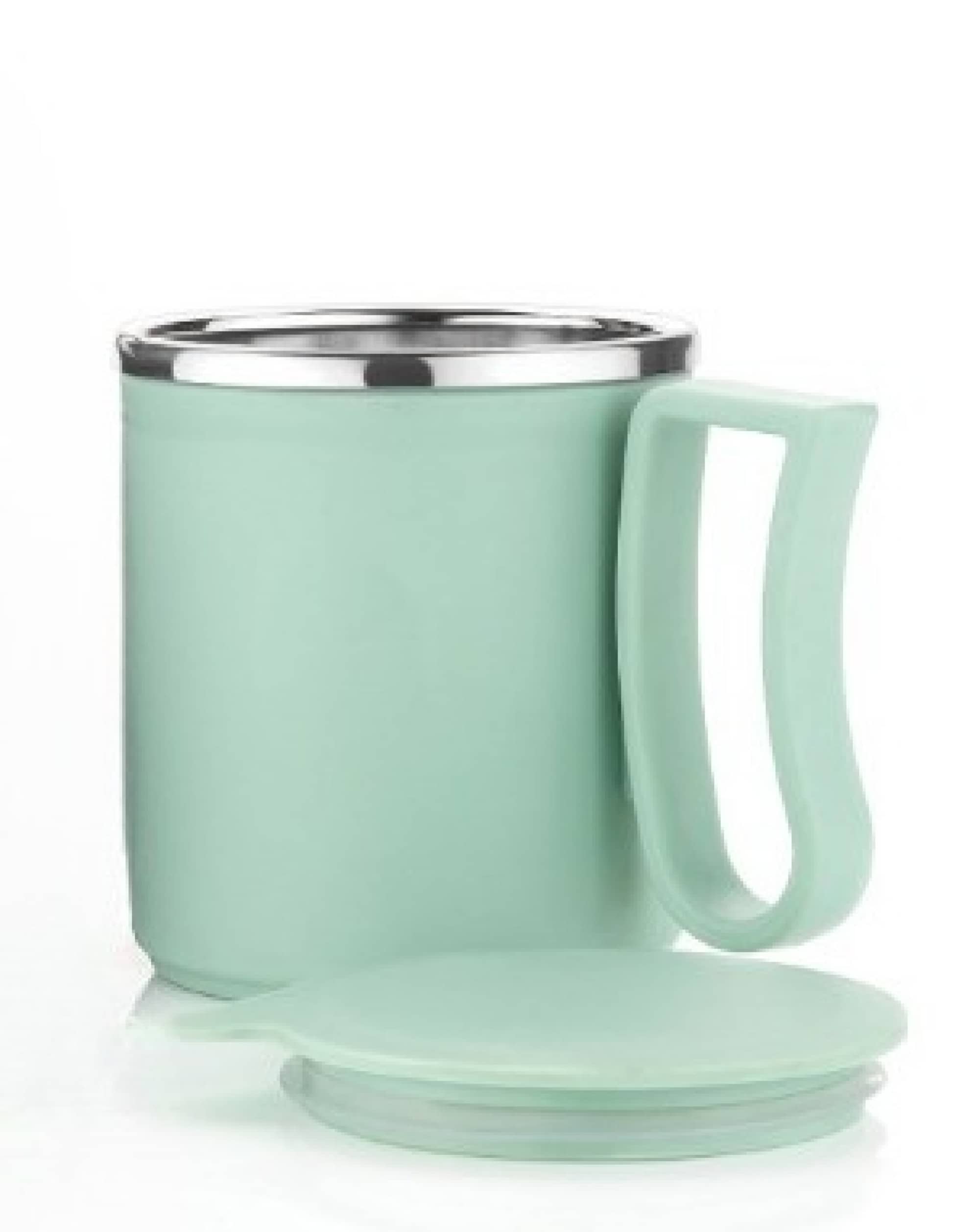 OFFYX - Olive Steel Coffee Mug ( Pack of 1 )