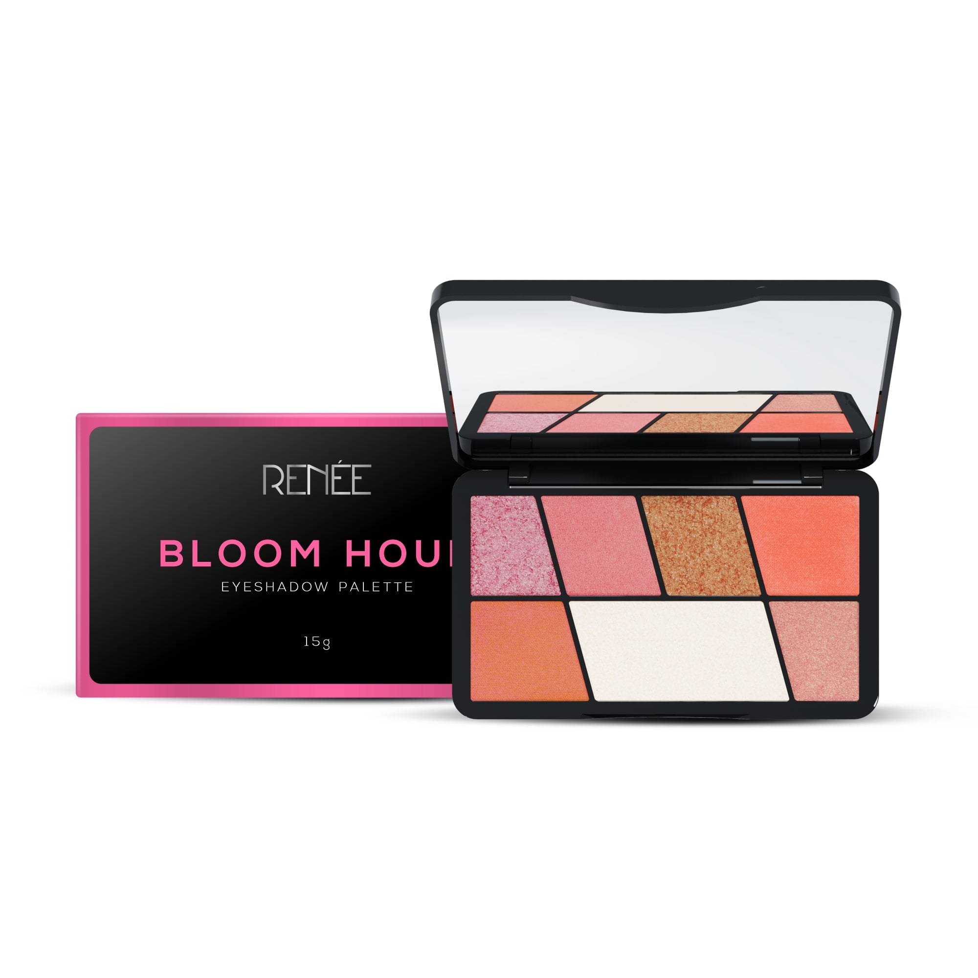     			RENEE Eyeshadow Palette, Long Lasting, Bloom Hour, 15 Gm