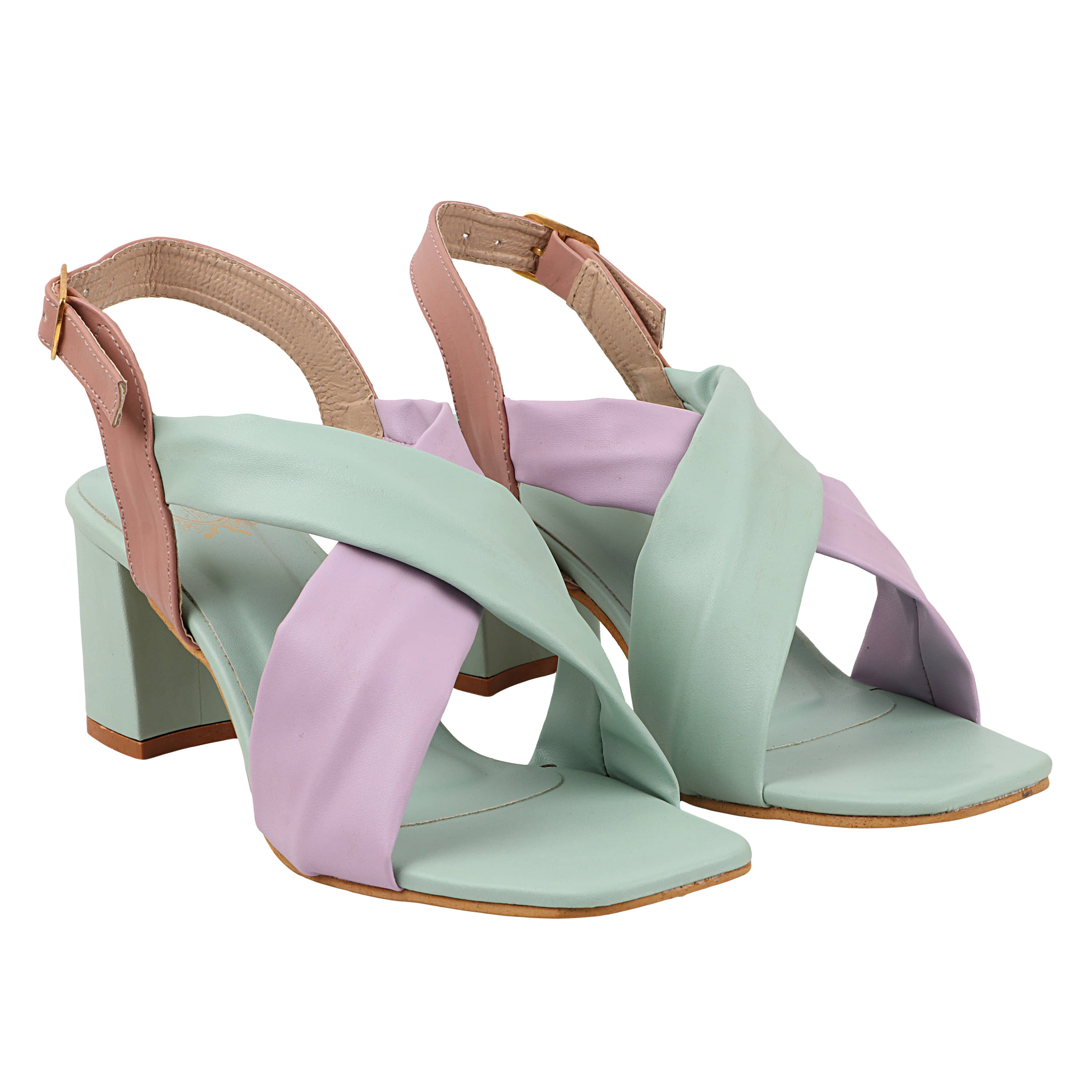 Shoetopia - Green Women's Sandal Heels - Heels | Buy online on ZillyBuy