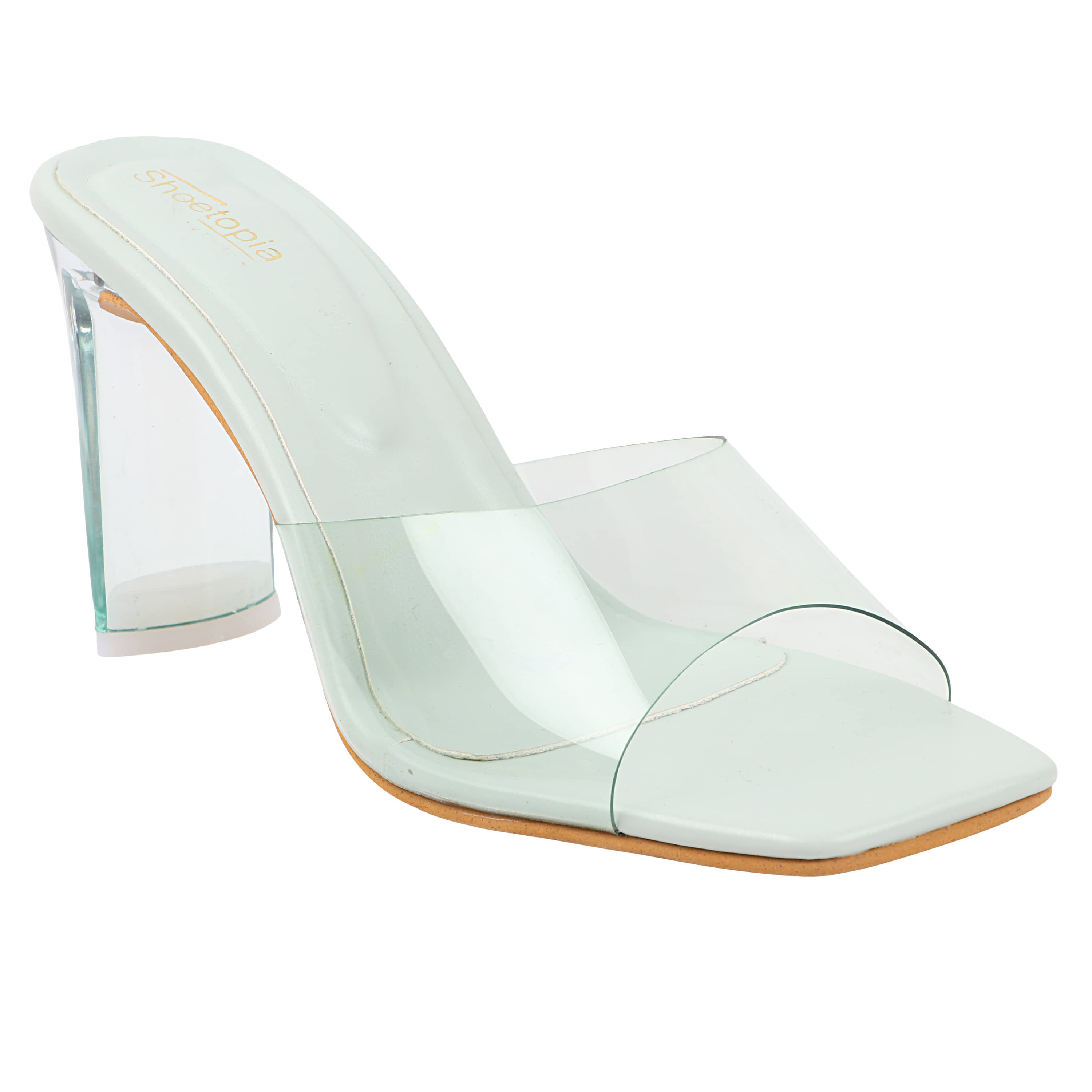 Shoetopia - Cream Women's Slip On Heels - Heels | Buy online on ZillyBuy