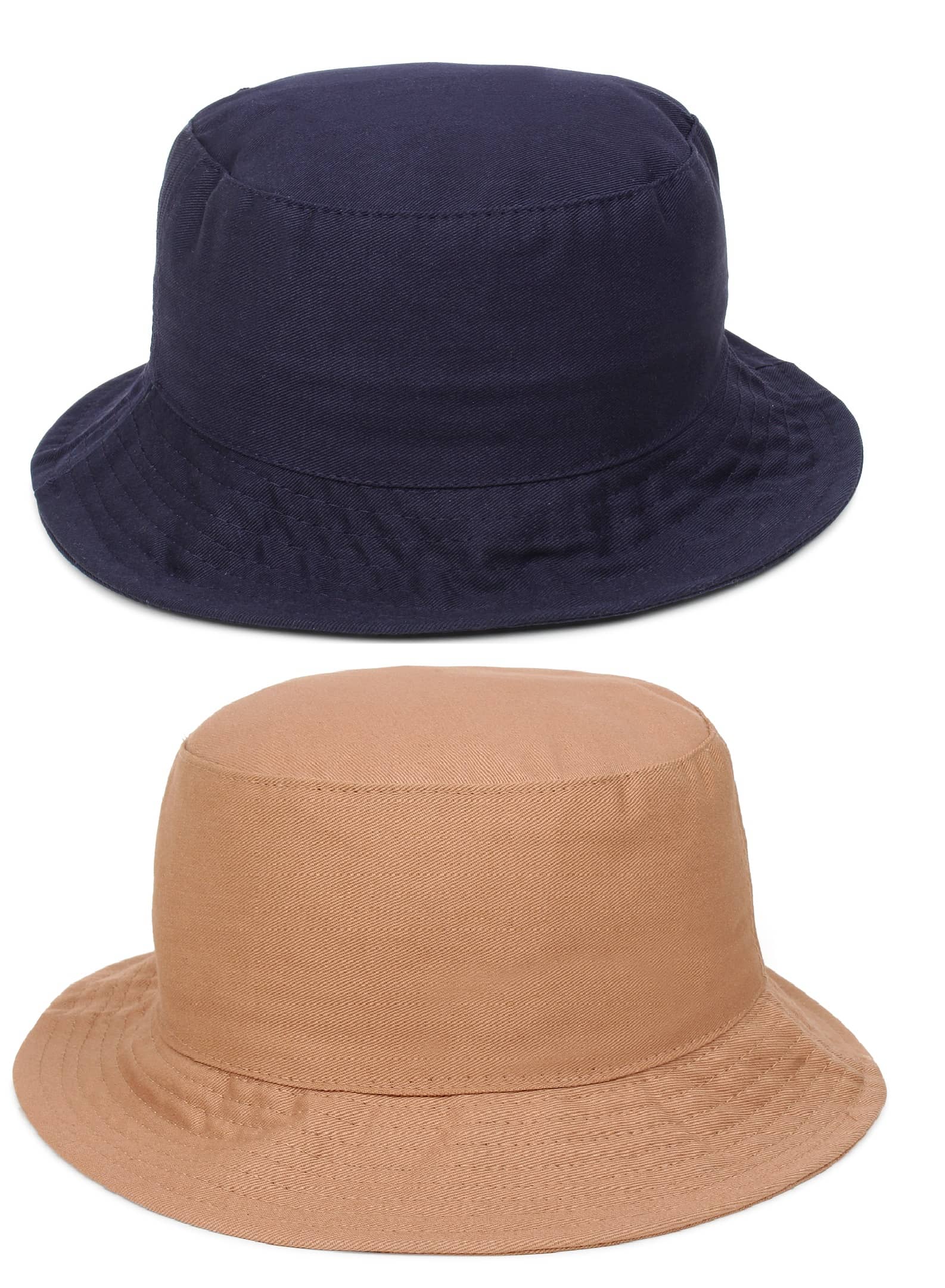 Zacharias - Multi Color Cotton Men's Hat ( Pack of 2 )