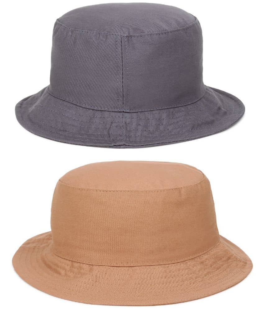 Zacharias - Multi Color Cotton Men's Hat ( Pack of 2 )