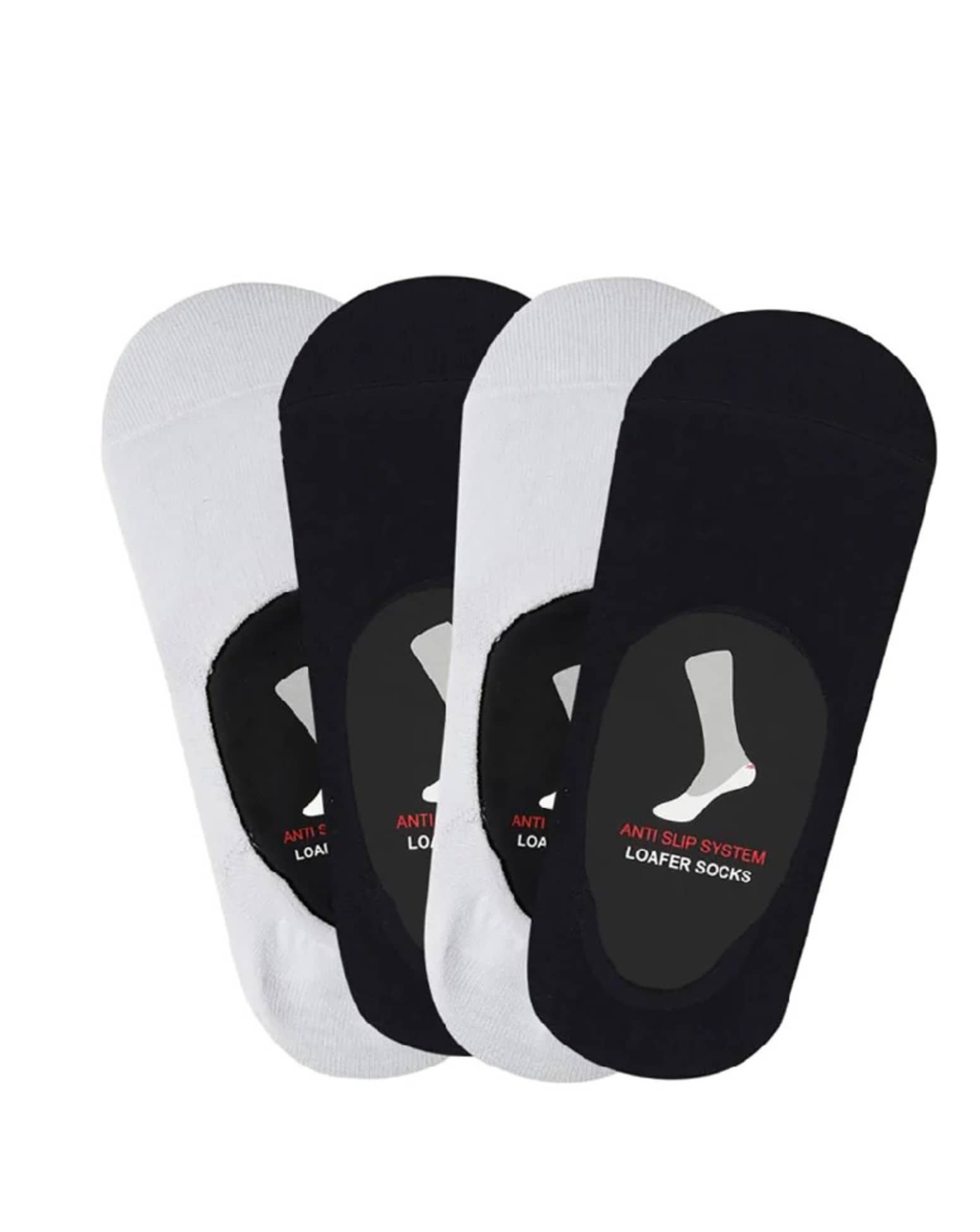 Creature - White Cotton Blend Men's Footies ( Pack of 4 ) - Socks | Buy online on ZillyBuy