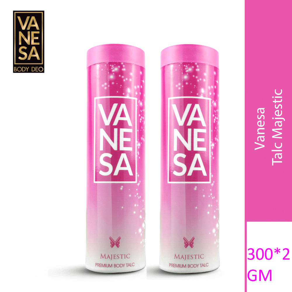     			Vanesa Majestic Talc 300Gm Each (Pack Of 2)