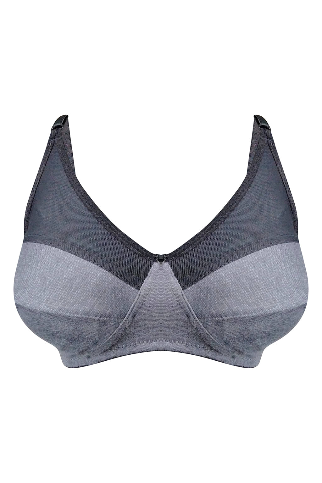 Clovia Cotton Blend Non Padded Women's Everyday Bra ( Grey Melange )