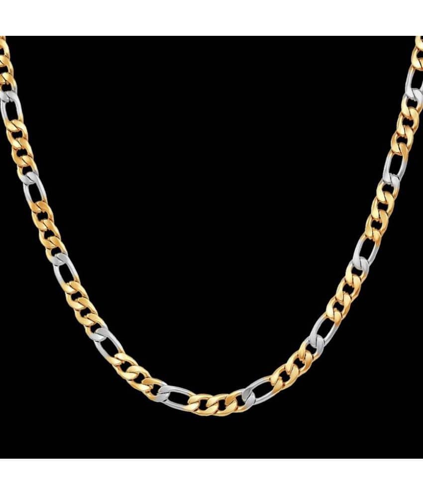 FASHION FRILL Gold Plated Chain ( Set of 1 )