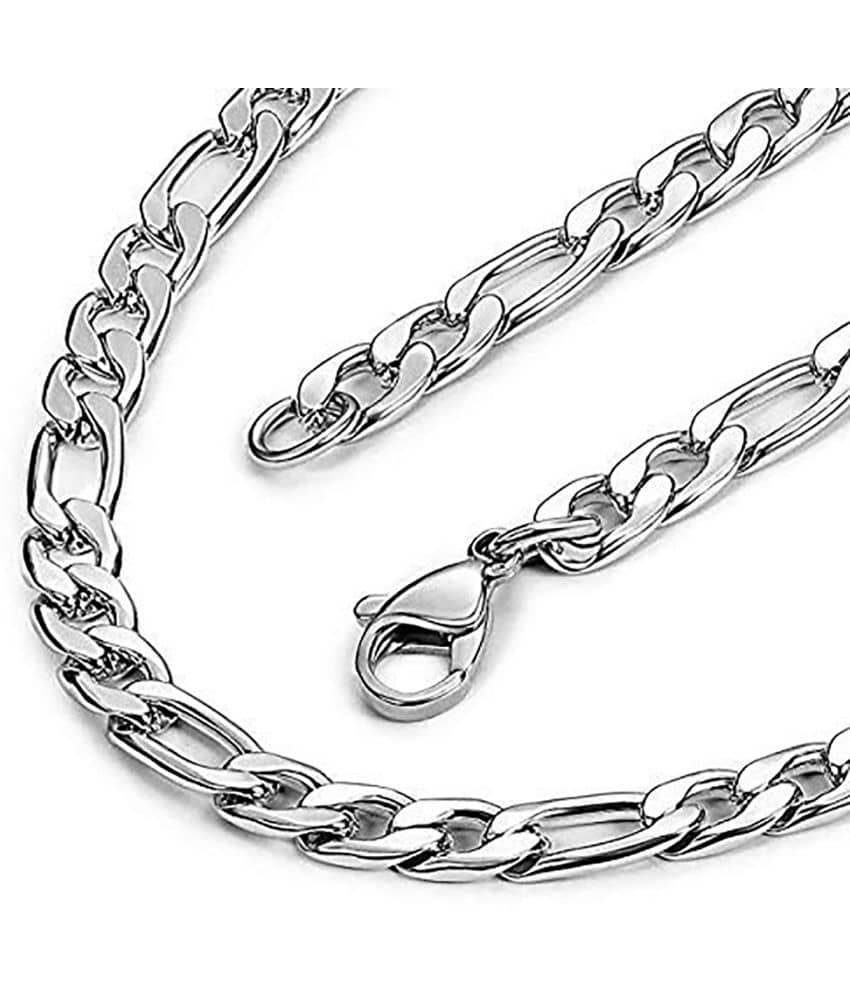 FASHION FRILL Silver Plated Chain ( Set of 1 )