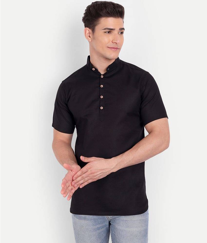 Vida Loca - Black Cotton Slim Fit Men's Casual Shirt ( Pack of 1 ) Vida Loca - Black Cotton Slim Fit Men's Casual Shirt ( Pack of 1 )