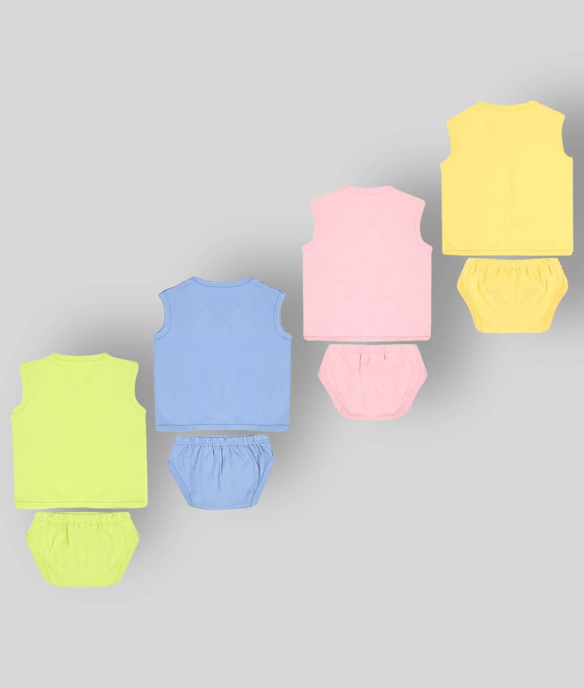 Dongli Pack of 4 Baby Boys Cotton Top & Shorts ( Multi )