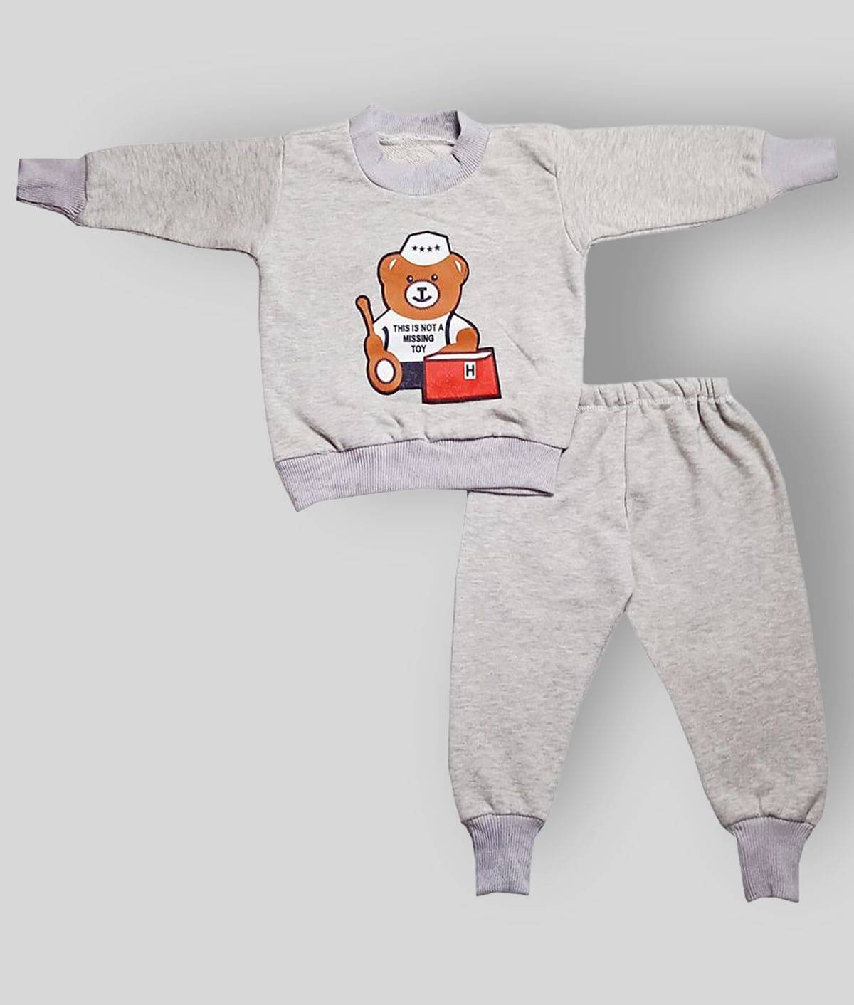     			harshvardhanmart.com Pack of 1 Baby Boys Hoisery T-Shirt & Shorts ( Gray )