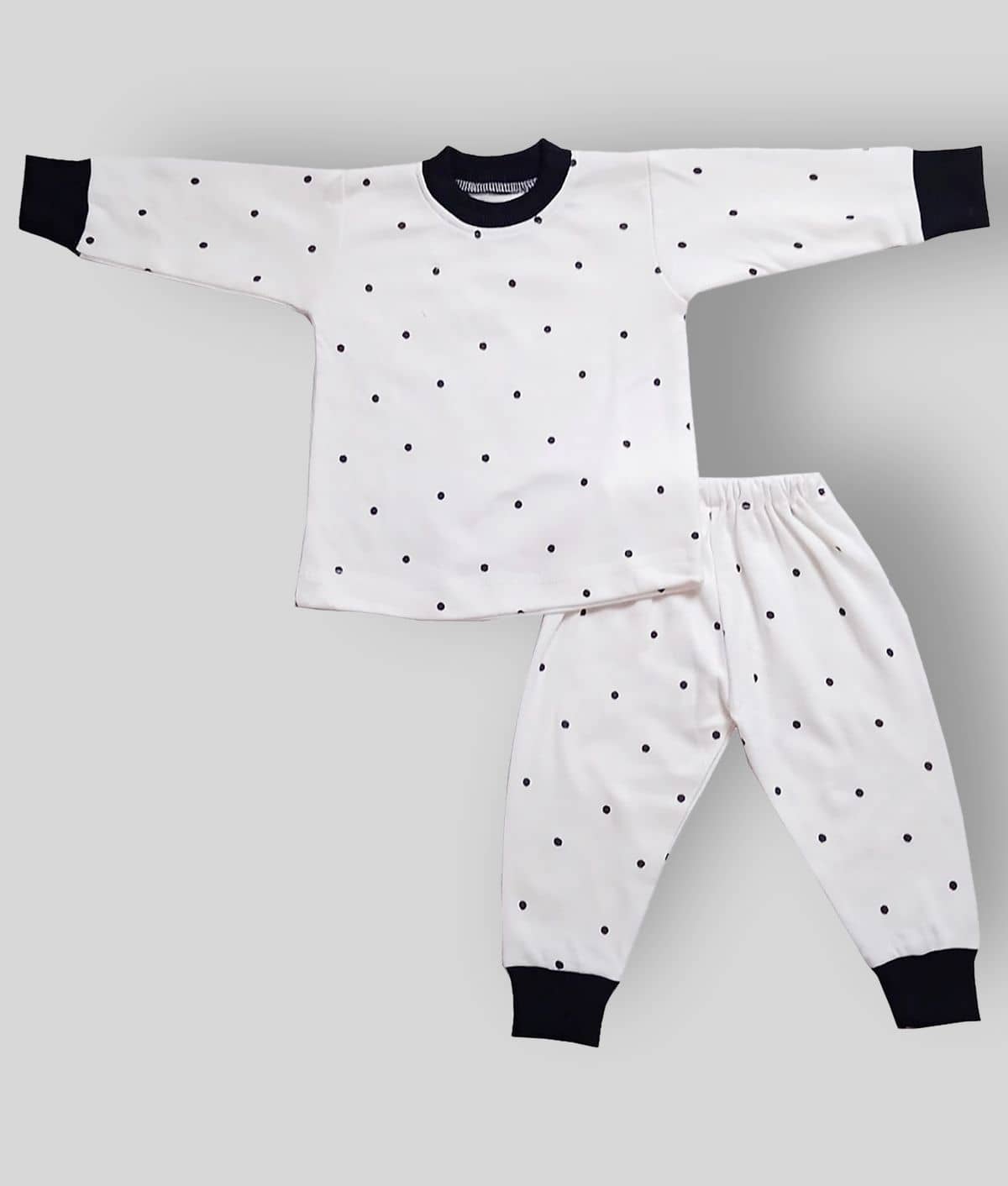 harshvardhanmart.com Pack of 1 Baby Boys Hoisery T-Shirt & Shorts ( White )