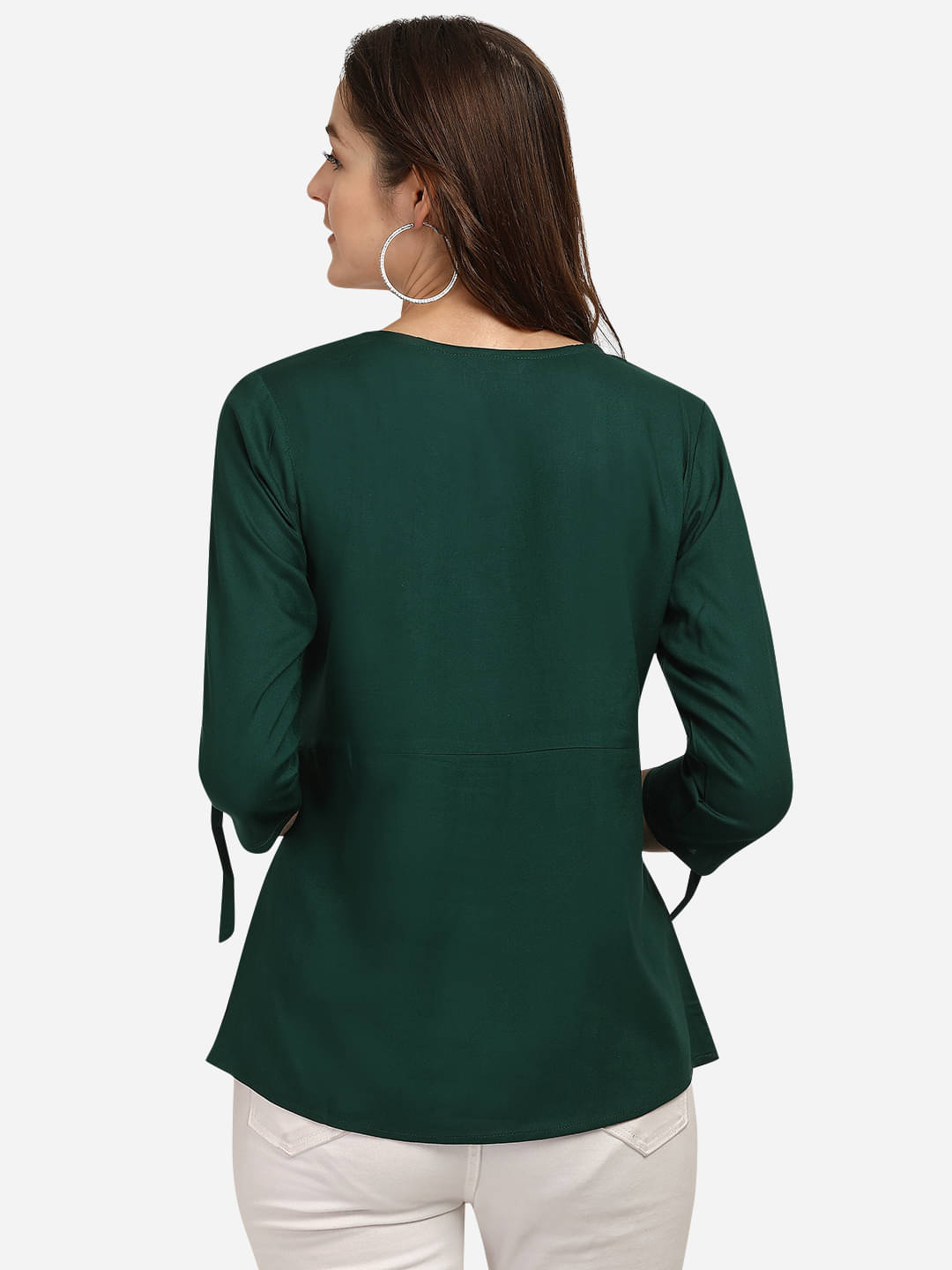 Prettify Women's Rayon Regular Top ( Green ) Prettify Women's Rayon Regular Top ( Green )