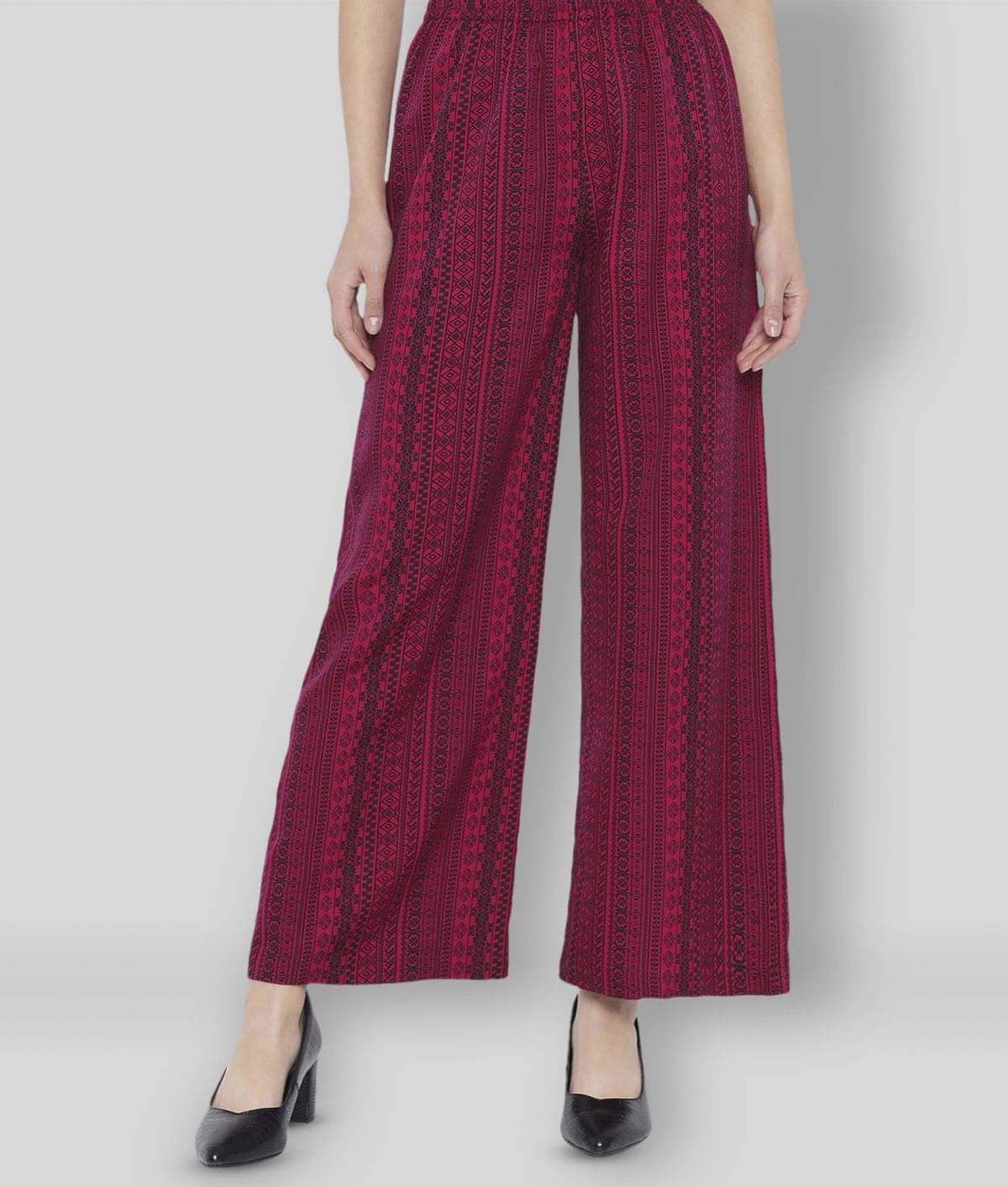     			ALL WAYS YOU - Multi Color Polyester Straight Women's Palazzos ( Pack of 1 )