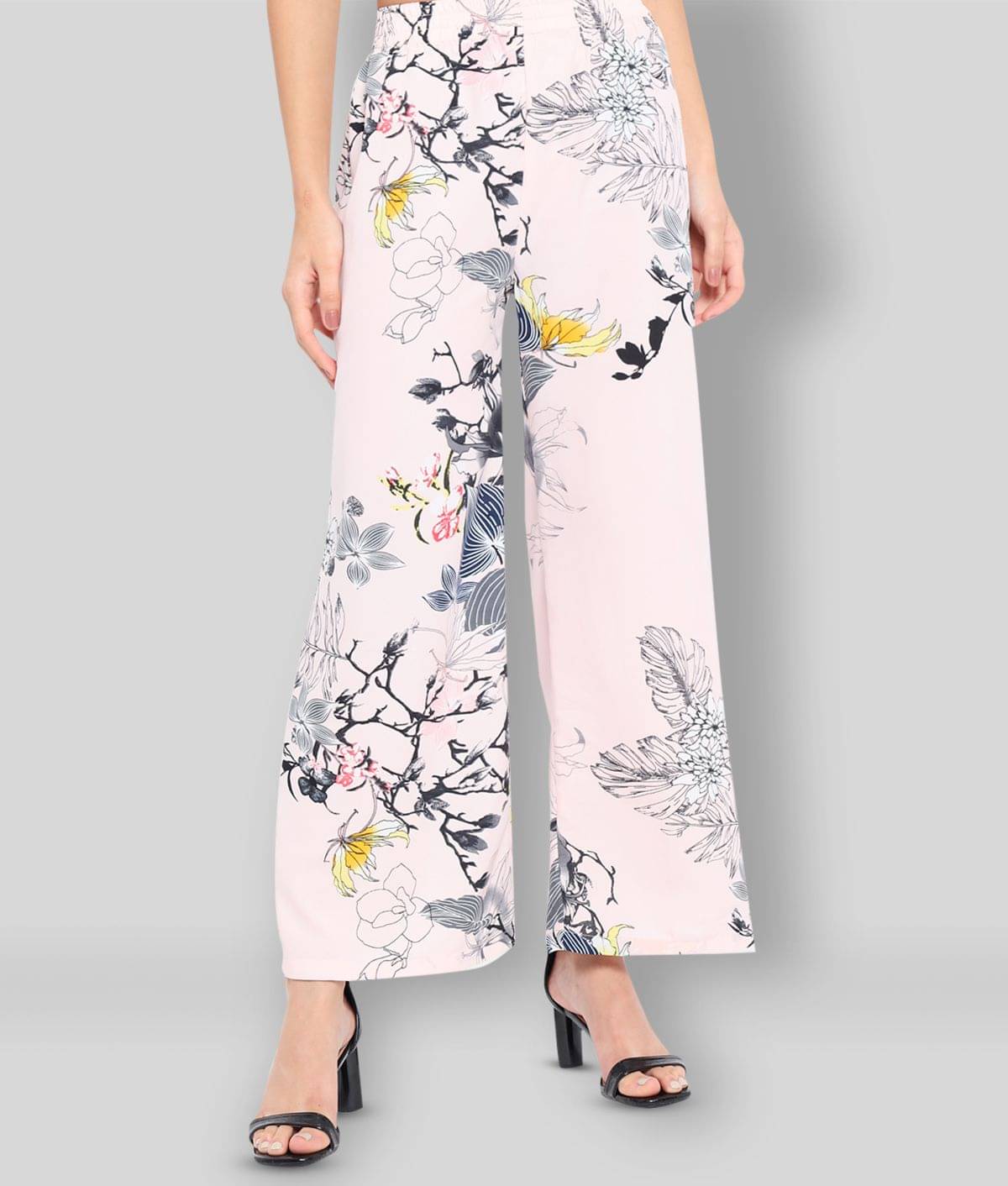     			ALL WAYS YOU - Pink Polyester Straight Women's Palazzos ( Pack of 1 )