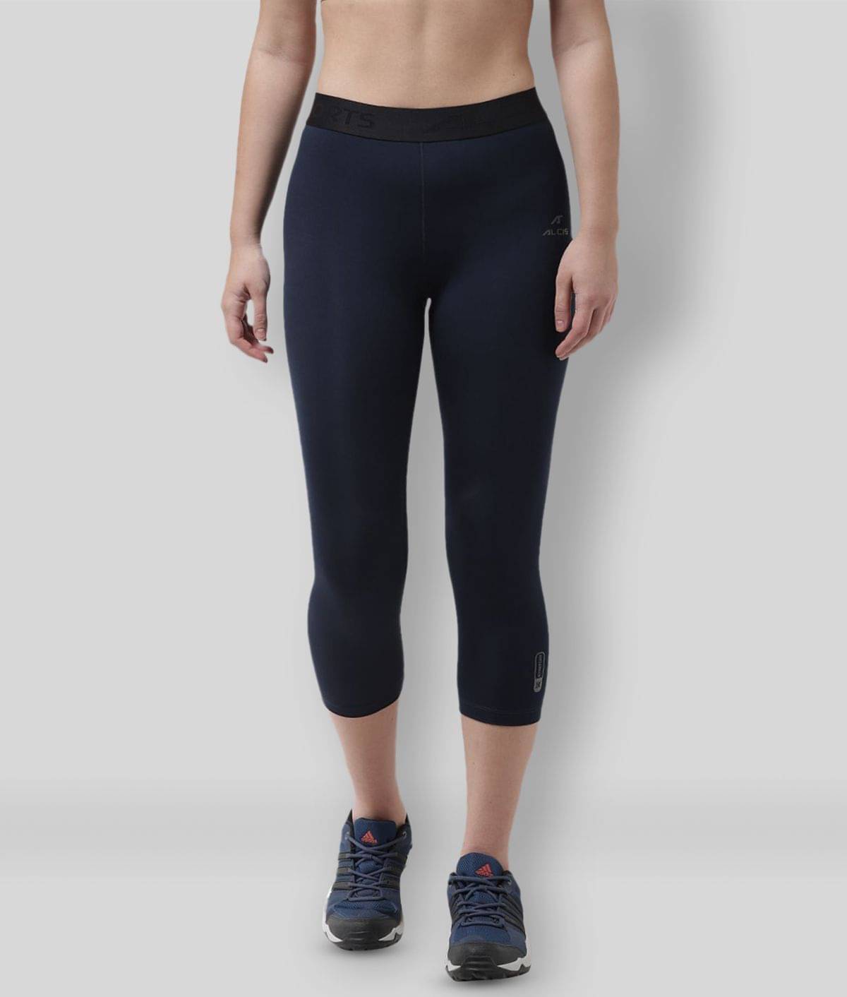     			Alcis Polyester Blend Tights - Navy