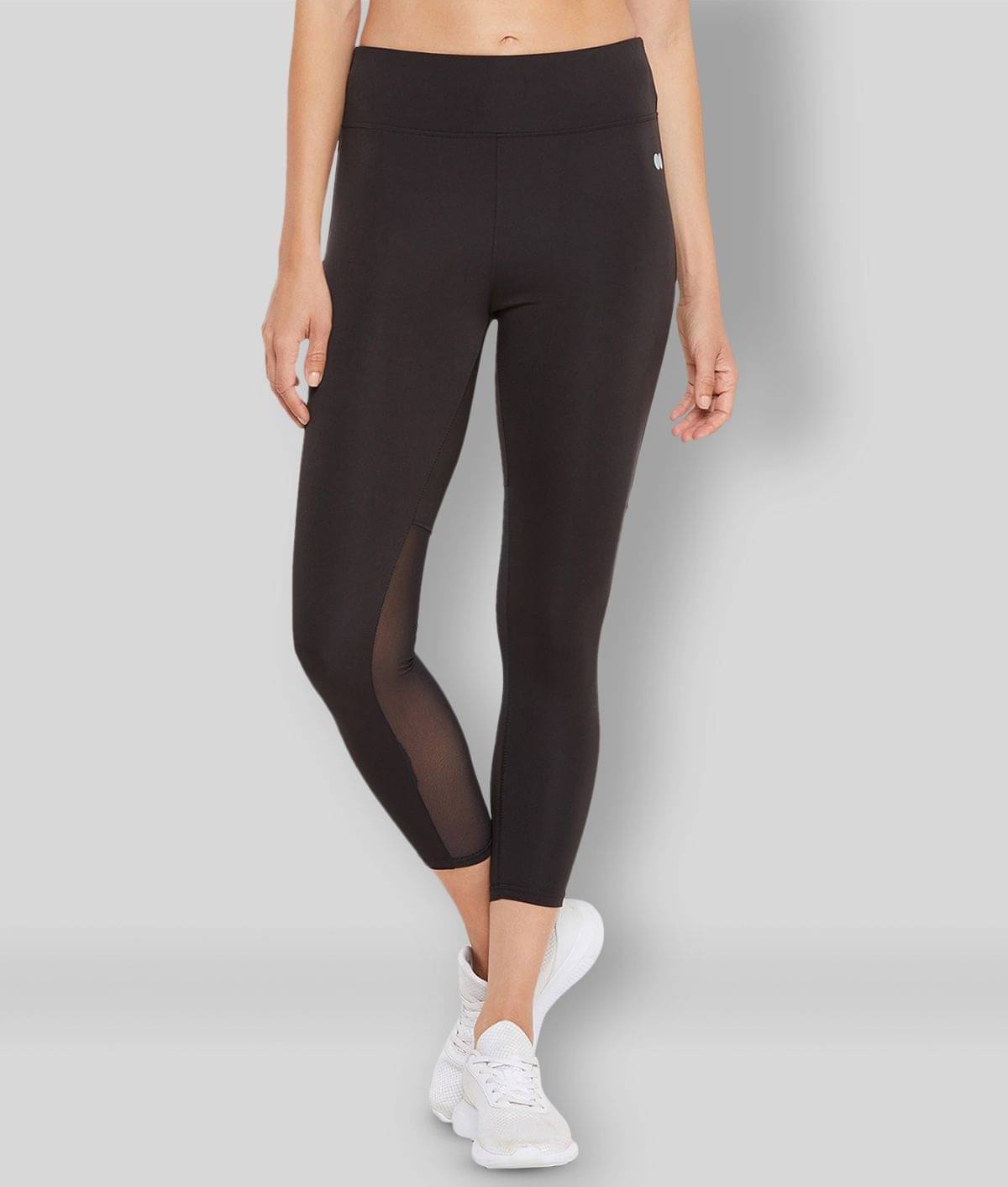     			Clovia - Black Polyester Slim Fit Women's Sports Tights ( Pack of 1 )
