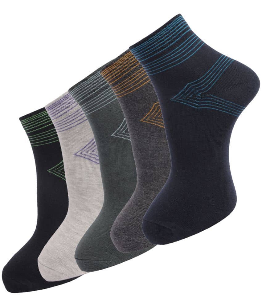 Dollar - Multicolor Cotton Men's Ankle Length Socks ( Pack of 5 ) - Socks | Buy online on ZillyBuy