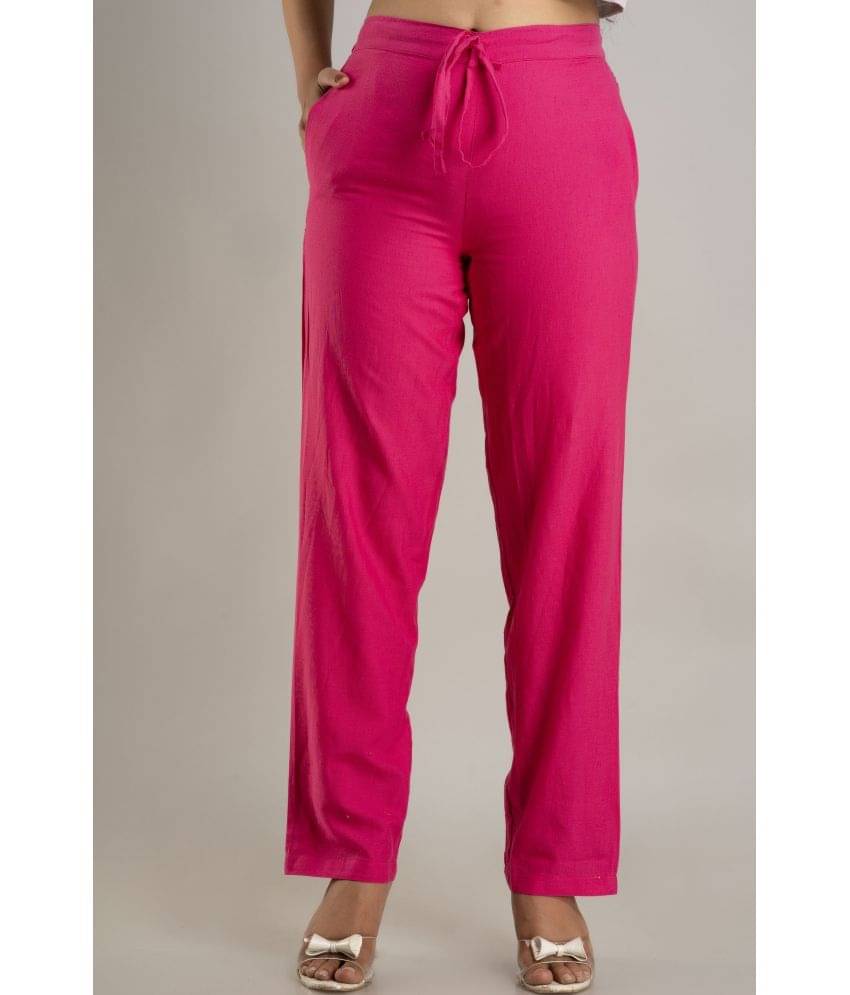     			Doriya - Pink Cotton Blend Straight Women's Palazzos ( Pack of 1 )