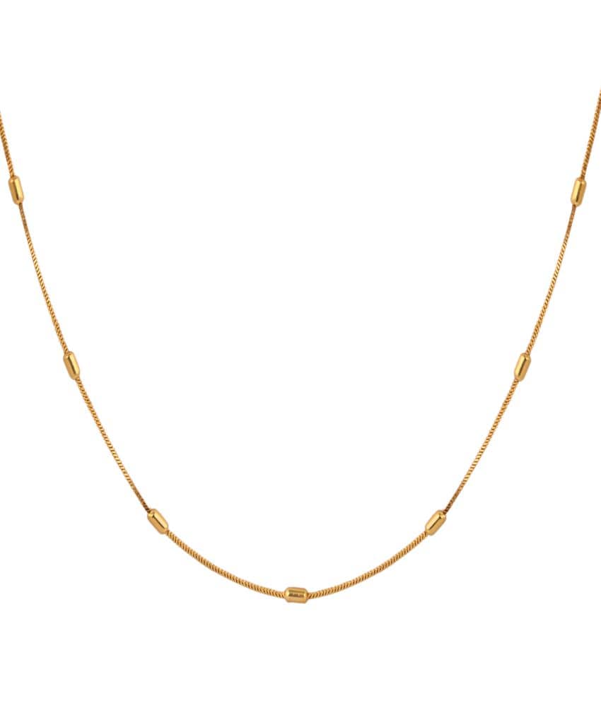 FASHION FRILL Gold Plated Chain ( Set of 1 )