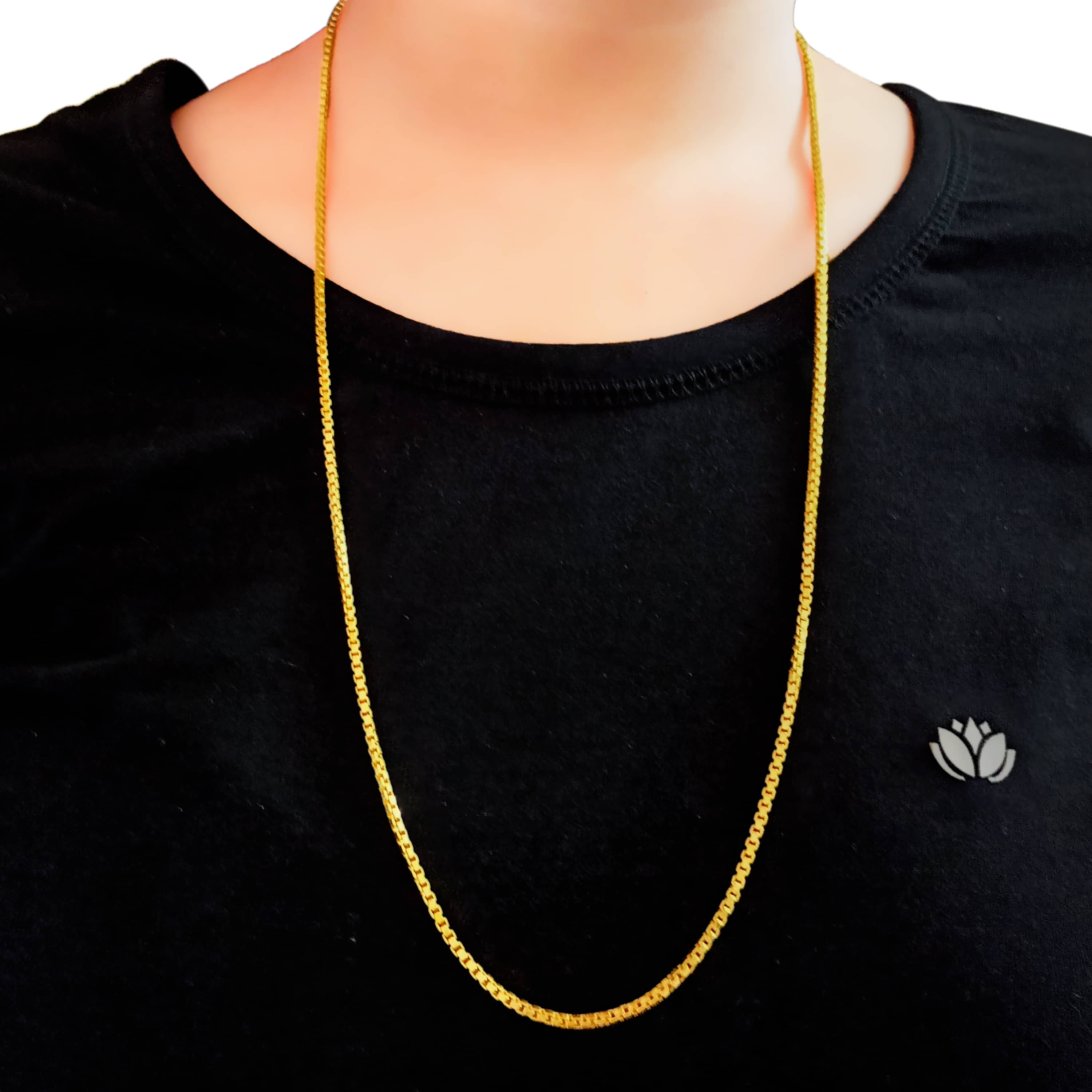 FASHION FRILL Gold Plated Chain ( Set of 1 )