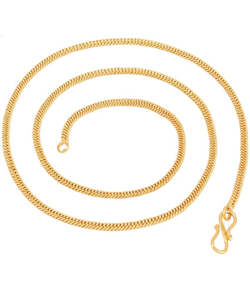 FASHION FRILL Gold Plated Chain ( Set of 1 )