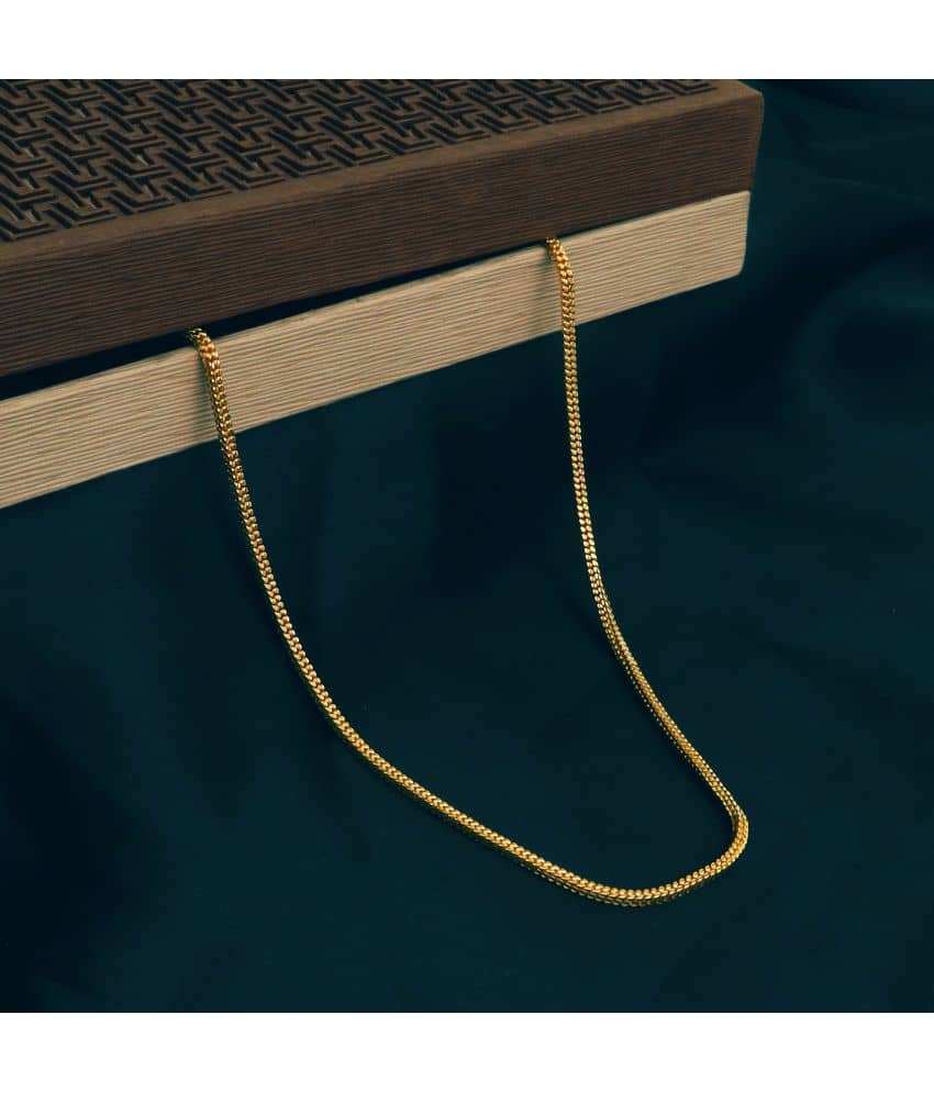 FASHION FRILL Gold Plated Chain ( Set of 1 )