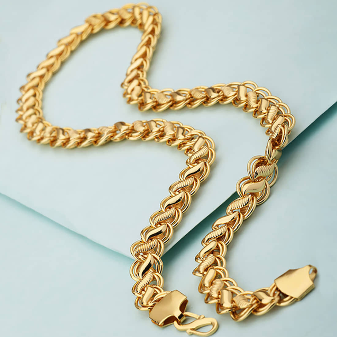 FASHION FRILL Gold Plated Chain ( Set of 1 )