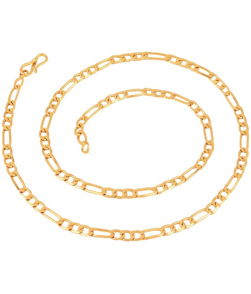 FASHION FRILL Gold Plated Chain ( Set of 1 )