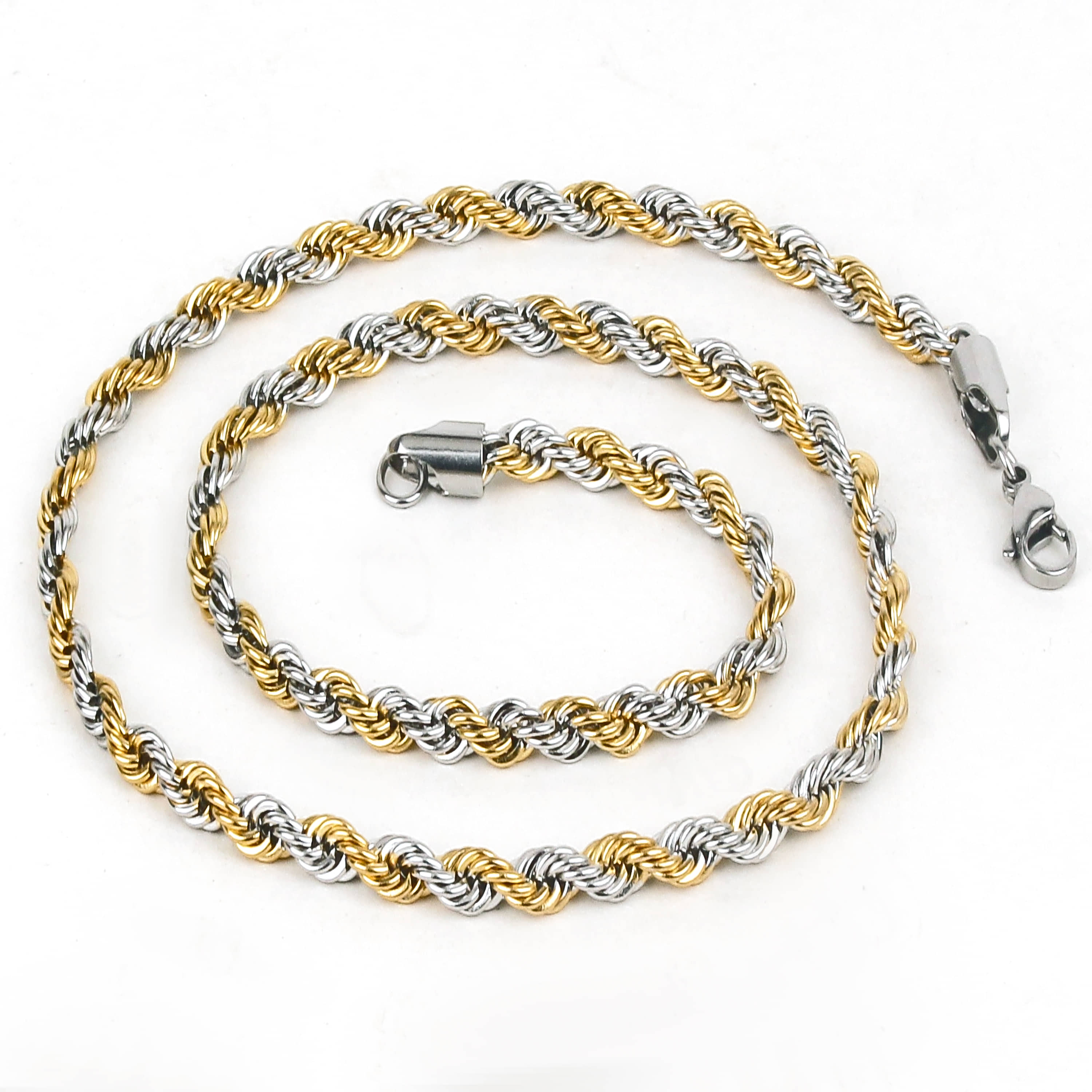 FASHION FRILL Gold Plated Chain ( Set of 1 )