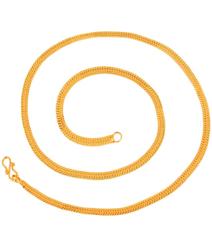 FASHION FRILL Gold Plated Chain ( Set of 1 )